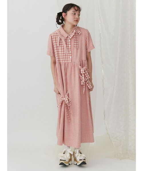 merry jenny（メリージェニー）の「リボンがいっぱいワンピース（ワンピース・レディース・ブラック/ライトブルー/レッド・FREE）」の10枚目の写真