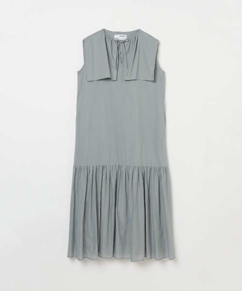 three dots コットンローンワンピース three dots｜《手洗い可》コットンローンワンピース