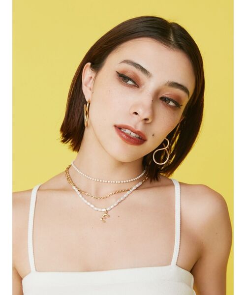 EVRIS（エヴリス）の「E MOTIF 3連ネックレス（ネックレス・レディース・ゴールド/シルバー・FREE）」の3枚目の写真