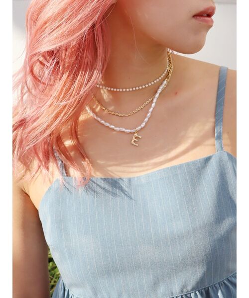 EVRIS（エヴリス）の「E MOTIF 3連ネックレス（ネックレス・レディース・ゴールド/シルバー・FREE）」の7枚目の写真