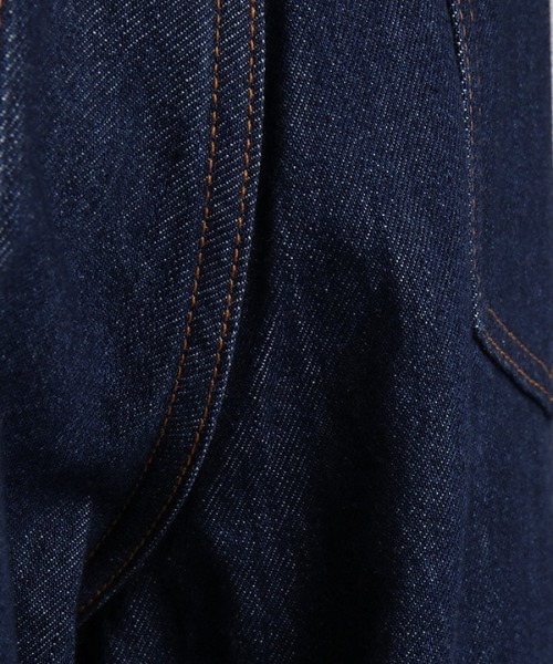 1chaku.（イッチャク）の「ストレートデニムワイドパンツ（デニムパンツ・レディース・ブラック/インディゴブルー・マルチサイズ）」の8枚目の写真