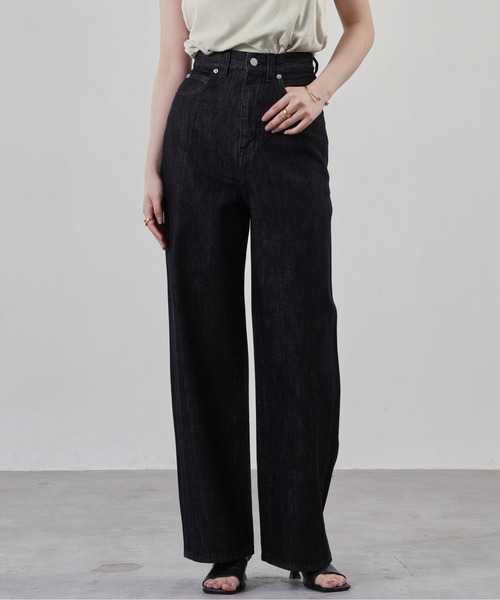 1chaku.（イッチャク）の「ストレートデニムワイドパンツ（デニムパンツ・レディース・ブラック/インディゴブルー・マルチサイズ）」の22枚目の写真