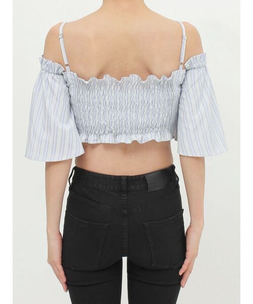 MURUA（ムルーア）の「オフショルクロップドブラウス（シャツ/ブラウス・レディース・ブラック/その他1/ホワイト・FREE）」の18枚目の写真