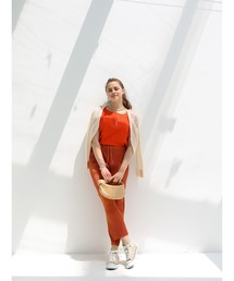 PLEATS PLEASE ISSEY MIYAKE プリーツパンツ　オレンジ PLEATS PLEASE ISSEY MIYAKE（プリーツプリーズイッセイミヤケ