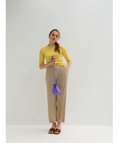 Katrin TOKYO(カトリーントーキョー)の「shiny pleats pants(その他パンツ・レディース・ダークオレンジ/ライトグリーン/ベージュ/ブラック/ライラック・FREE)」の7枚目の写真