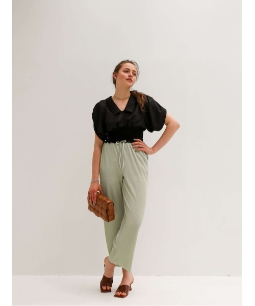 Katrin TOKYO(カトリーントーキョー)の「shiny pleats pants(その他パンツ・レディース・ダークオレンジ/ライトグリーン/ベージュ/ブラック/ライラック・FREE)」の18枚目の写真
