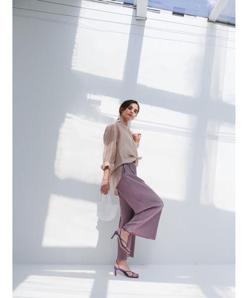 Katrin TOKYO(カトリーントーキョー)の「shiny pleats pants(その他パンツ・レディース・ダークオレンジ/ライトグリーン/ベージュ/ブラック/ライラック・FREE)」の21枚目の写真