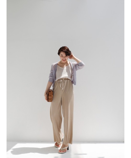 Katrin TOKYO(カトリーントーキョー)の「shiny pleats pants(その他パンツ・レディース・ダークオレンジ/ライトグリーン/ベージュ/ブラック/ライラック・FREE)」の11枚目の写真