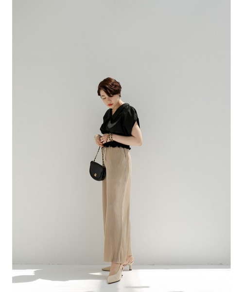 Katrin TOKYO(カトリーントーキョー)の「shiny pleats pants(その他パンツ・レディース・ダークオレンジ/ライトグリーン/ベージュ/ブラック/ライラック・FREE)」の10枚目の写真