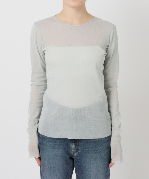 plage（プラージュ）の「《追加》Mesh Sheer ロンT（Tシャツ