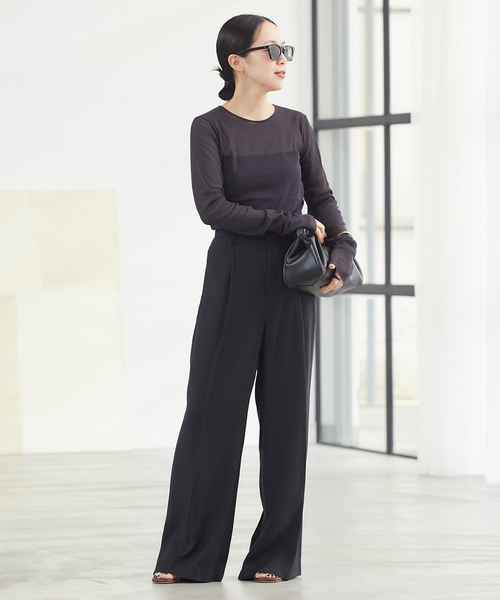 plage（プラージュ）の「《追加》Mesh Sheer ロンT（Tシャツ