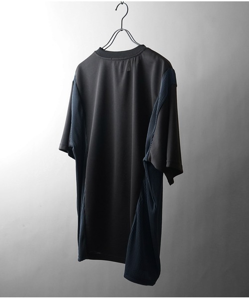 Confirm(コンファーム)の「異素材切替Tシャツ(Tシャツ/カットソー・メンズ・ブラック/ホワイト/グレー・L/M)」の5枚目の写真