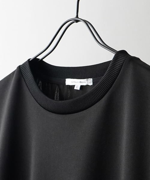 Confirm(コンファーム)の「異素材切替Tシャツ(Tシャツ/カットソー・メンズ・ブラック/ホワイト/グレー・L/M)」の13枚目の写真