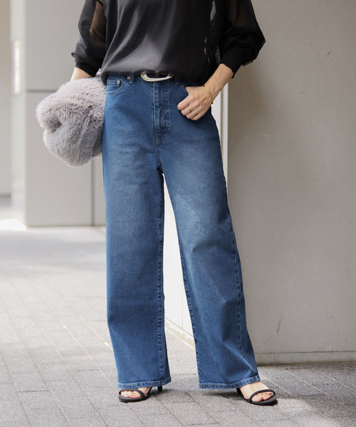 JOURNAL STANDARD relume（ジャーナルスタンダード　レリューム）の「《追加》ストレッチデニムストレート 5ポケット（デニムパンツ・レディース・ブルー系その他/ライトブルー・40/38/36）」の18枚目の写真