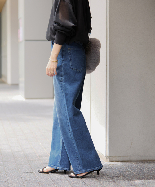 JOURNAL STANDARD relume（ジャーナルスタンダード　レリューム）の「《追加》ストレッチデニムストレート 5ポケット（デニムパンツ・レディース・ブルー系その他/ライトブルー・40/38/36）」の20枚目の写真