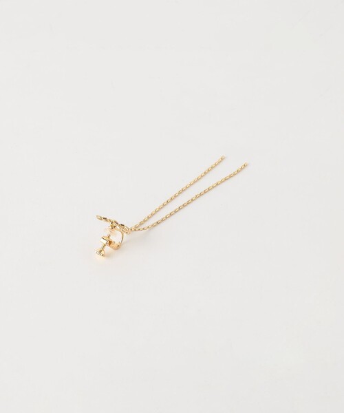 green label relaxing（グリーンレーベルリラクシング）の「リボン ボールチェーン イヤリング（イヤリング・レディース・ゴールド/シルバー・FREE）」の6枚目の写真