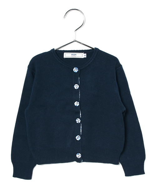 SHIPS KIDS(シップスキッズ)の「SHIPS KIDS:ソリッド/リバティ カーディガン②(baby)(カーディガン/ボレロ・キッズ・ピンク/コバルトブルー・90/80)」の1枚目の写真