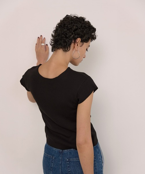 【セール】2way Button Knit Tops（ニット/セーター）｜MIELI INVARIANT（ミエリインヴァリアント）