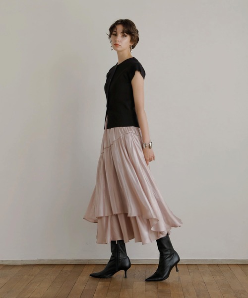 【セール】2way Button Knit Tops（ニット/セーター）｜MIELI INVARIANT（ミエリインヴァリアント）