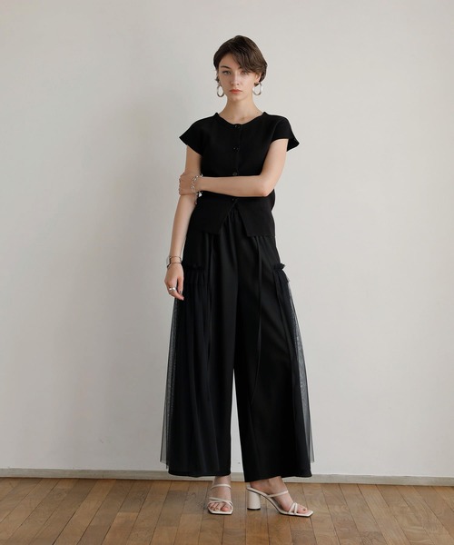 【セール】2way Button Knit Tops（ニット/セーター）｜MIELI INVARIANT（ミエリインヴァリアント）