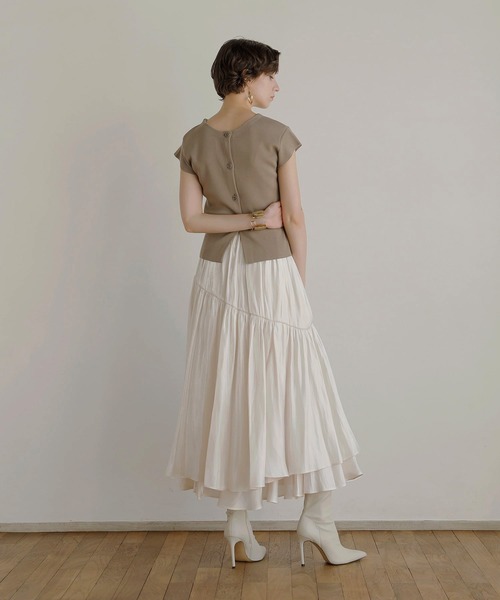 【セール】2way Button Knit Tops（ニット/セーター）｜MIELI INVARIANT（ミエリインヴァリアント）