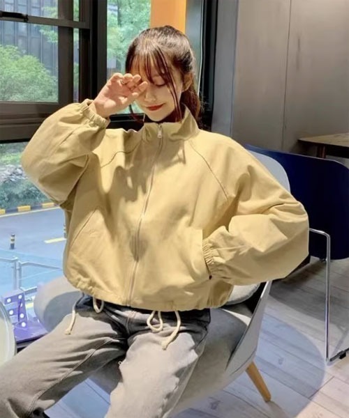 urge:(アージコロン )の「【URGE:】ハイネック シャツ ジャケット(ブルゾン・レディース・ブラック/ベージュ/グリーン・SMALL/MEDIUM/LARGE/X-LARGE)」の1枚目の写真