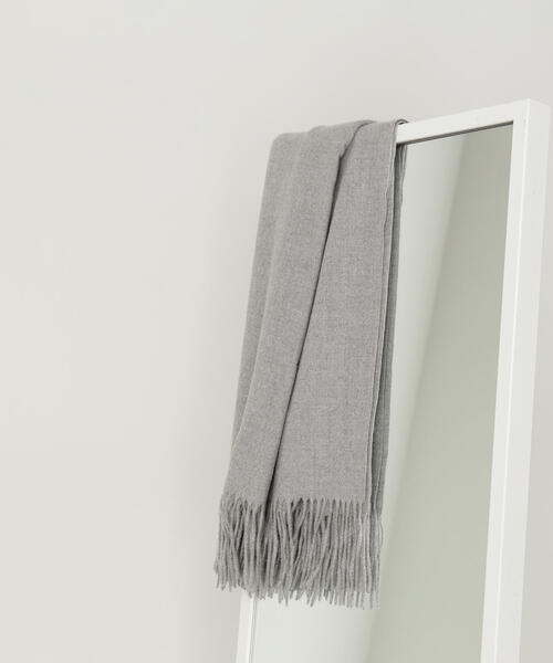 NATURAL BEAUTY BASIC（ナチュラルビューティーベーシック）の「◇【Oggi掲載】ウインターライトストール（ストール/ショール・レディース・ピンク/ベージュ/オフホワイト/グレー・FREE）」の5枚目の写真