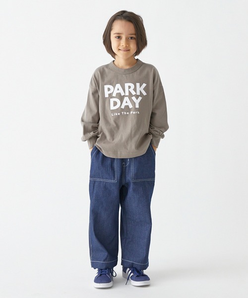 FOV（フォブ）の「FOV/フォブ PARKDAY ビッグ L/S Tシャツ（Tシャツ/カットソー・キッズ・ホワイト系その他2/アッシュグレー/ブラック・M/L/XL/S）」の7枚目の写真