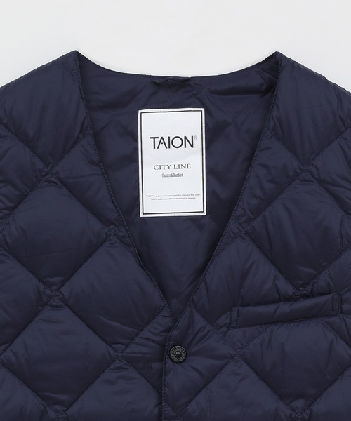 CROWDED CLOSET（クラウデッドクローゼット）の「【TAION/タイオン】シティ シングル ダウンジレ（ベスト・メンズ・ブラック/ネイビー・03/02）」の3枚目の写真