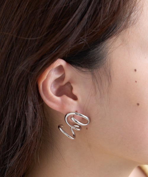 CIAOPANIC TYPY（チャオパニックティピー）の「lilメタルスパイラルピアス（ピアス（両耳用）・レディース・ゴールド/シルバー・ONE SIZE）」の9枚目の写真