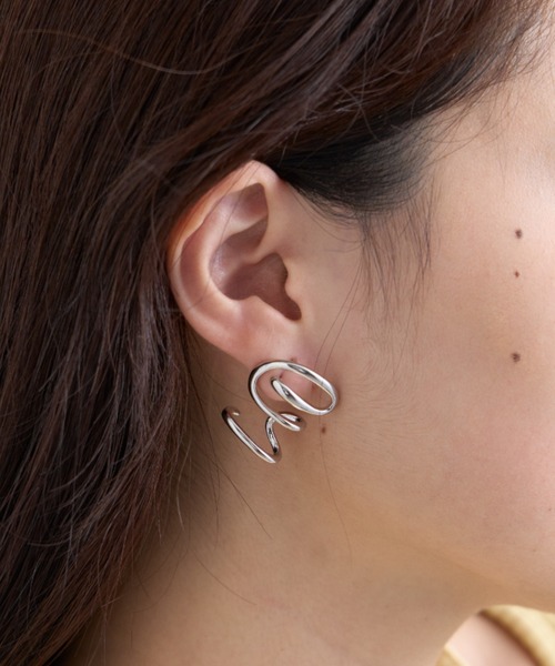 CIAOPANIC TYPY（チャオパニックティピー）の「lilメタルスパイラルピアス（ピアス（両耳用）・レディース・ゴールド/シルバー・ONE SIZE）」の10枚目の写真