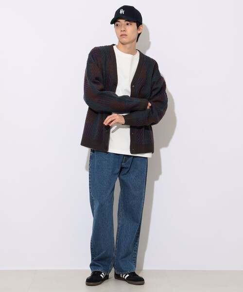 BEAMS HEART（ビームスハート）の「レトロ ジャカード カーディガン（カーディガン/ボレロ・メンズ・チャコールグレー/ブラック/カーキ・SMALL/MEDIUM/LARGE）」の19枚目の写真