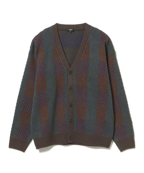 BEAMS HEART（ビームスハート）の「レトロ ジャカード カーディガン（カーディガン/ボレロ・メンズ・チャコールグレー/ブラック/カーキ・SMALL/MEDIUM/LARGE）」の17枚目の写真