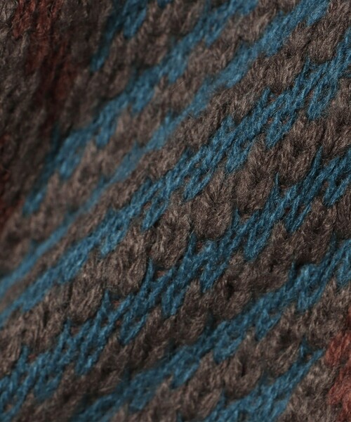 BEAMS HEART（ビームスハート）の「レトロ ジャカード カーディガン（カーディガン/ボレロ・メンズ・チャコールグレー/ブラック/カーキ・SMALL/MEDIUM/LARGE）」の18枚目の写真