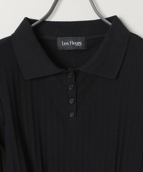 JEANASIS(ジーナシス)の「【Les Fleurs】ポロボディースーツLS/149621(Tシャツ/カットソー・レディース・ブラック/グレー・FREE)」の11枚目の写真