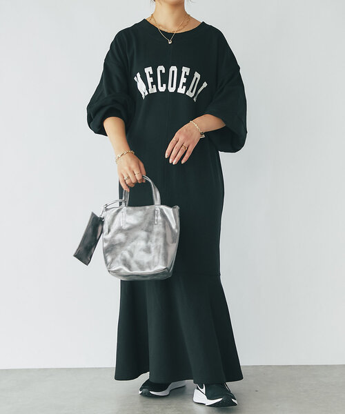 un dix cors（アンディコール）の「メタリックフェイクレザー2WAYトートバッグ（トートバッグ・レディース・シルバー/ブラック・FREE）」の8枚目の写真