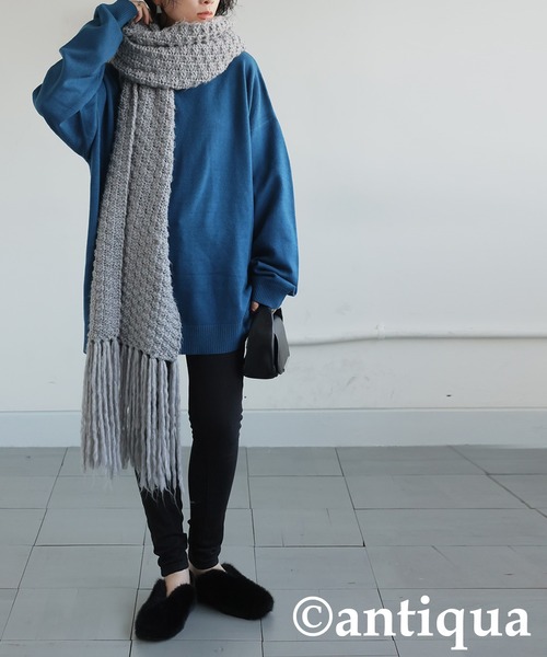 antiqua(アンティカ)の「ファーパンプス(スリッポン・レディース・グレー/ブラック・LL/L/M/S)」の15枚目の写真