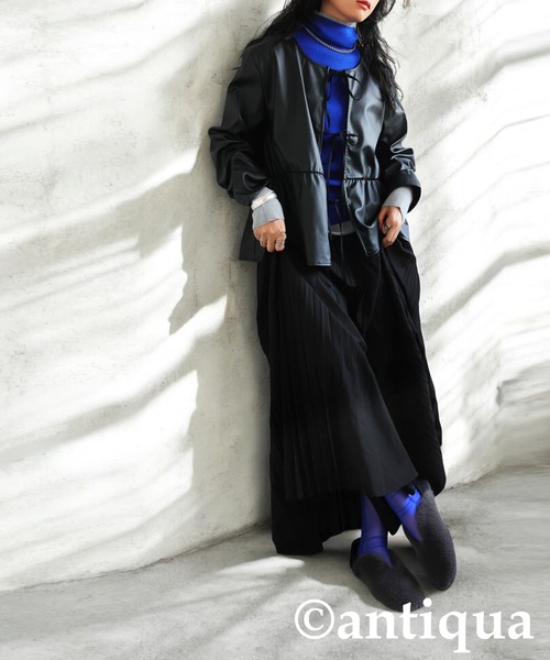 antiqua(アンティカ)の「ファーパンプス(スリッポン・レディース・グレー/ブラック・LL/L/M/S)」の21枚目の写真