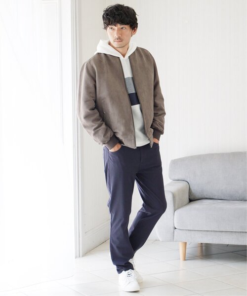 ikka（イッカ）の「ブロックスジャカードパーカー（パーカー・メンズ・ホワイト/グリーン/ネイビー・M/L/XL/S）」の22枚目の写真