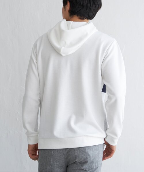 ikka（イッカ）の「ブロックスジャカードパーカー（パーカー・メンズ・ホワイト/グリーン/ネイビー・M/L/XL/S）」の7枚目の写真