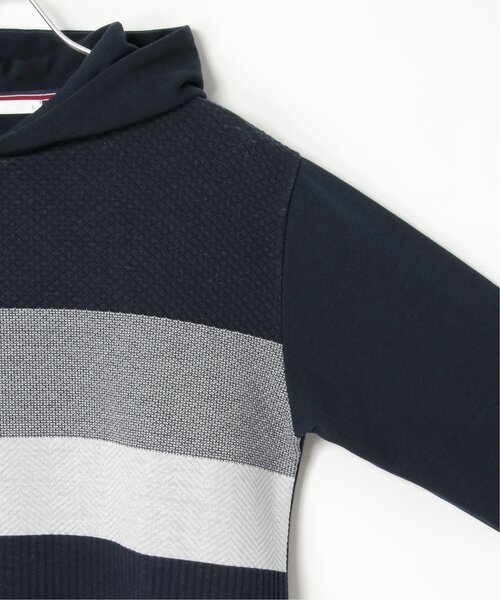 ikka（イッカ）の「ブロックスジャカードパーカー（パーカー・メンズ・ホワイト/グリーン/ネイビー・M/L/XL/S）」の12枚目の写真