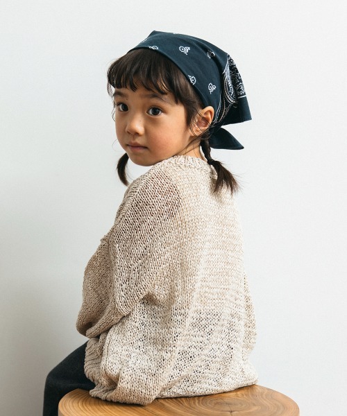 ooju（オージュ）の「【ooju】ぺーパリーニット(キッズ)（ニット/セーター・キッズ・チャコールグレー/グレイッシュベージュ・1/2/3/4）」の3枚目の写真