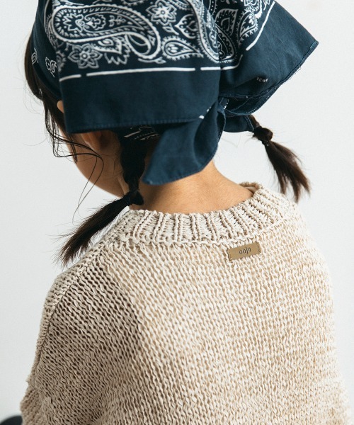 ooju（オージュ）の「【ooju】ぺーパリーニット(キッズ)（ニット/セーター・キッズ・チャコールグレー/グレイッシュベージュ・1/2/3/4）」の6枚目の写真