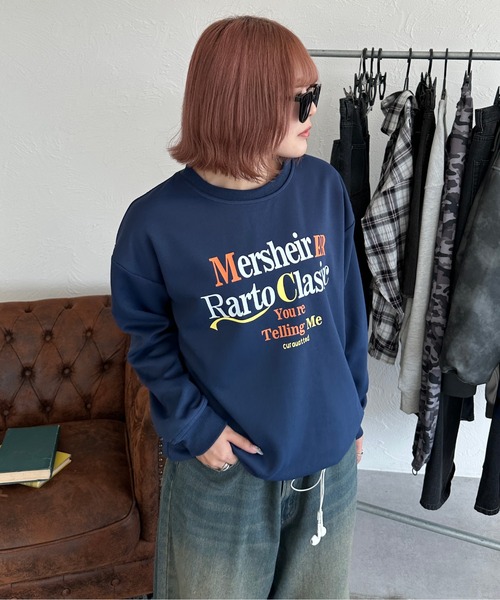 sedacle（セダクル）の「フロントプリントロゴスウェット（スウェット・メンズ・ネイビー/グレー・SMALL/MEDIUM/LARGE）」の2枚目の写真