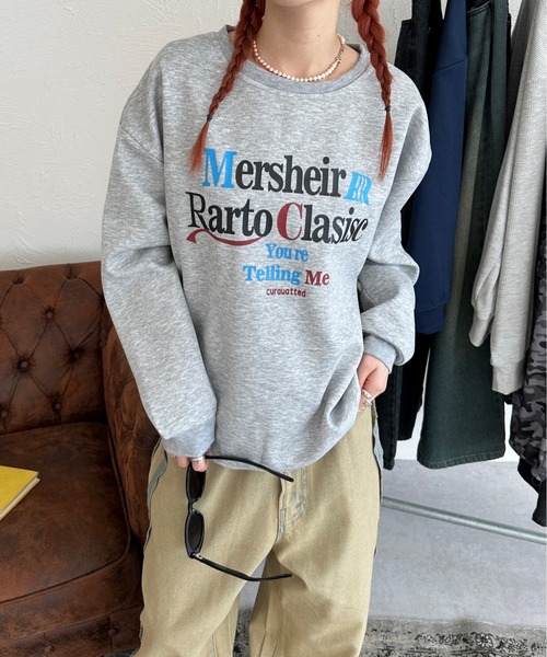 sedacle（セダクル）の「フロントプリントロゴスウェット（スウェット・メンズ・ネイビー/グレー・SMALL/MEDIUM/LARGE）」の3枚目の写真