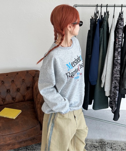 sedacle（セダクル）の「フロントプリントロゴスウェット（スウェット・メンズ・ネイビー/グレー・SMALL/MEDIUM/LARGE）」の4枚目の写真