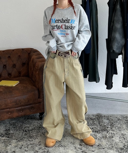 sedacle（セダクル）の「フロントプリントロゴスウェット（スウェット・メンズ・ネイビー/グレー・SMALL/MEDIUM/LARGE）」の6枚目の写真