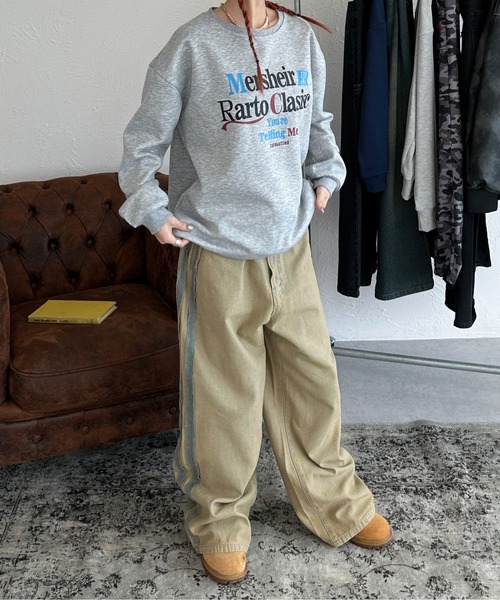 sedacle（セダクル）の「フロントプリントロゴスウェット（スウェット・メンズ・ネイビー/グレー・SMALL/MEDIUM/LARGE）」の7枚目の写真