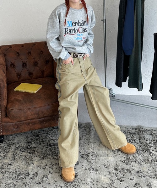 sedacle（セダクル）の「フロントプリントロゴスウェット（スウェット・メンズ・ネイビー/グレー・SMALL/MEDIUM/LARGE）」の8枚目の写真