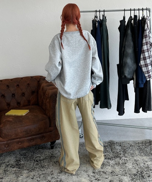 sedacle（セダクル）の「フロントプリントロゴスウェット（スウェット・メンズ・ネイビー/グレー・SMALL/MEDIUM/LARGE）」の9枚目の写真